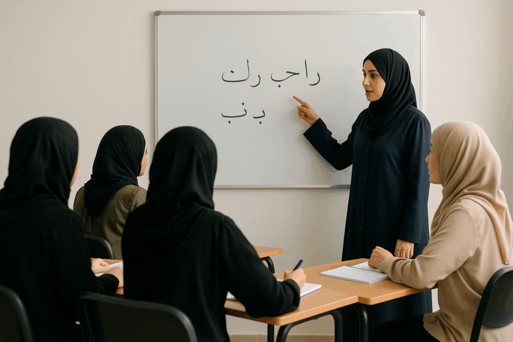 Arabic Lesson in Progress (1)